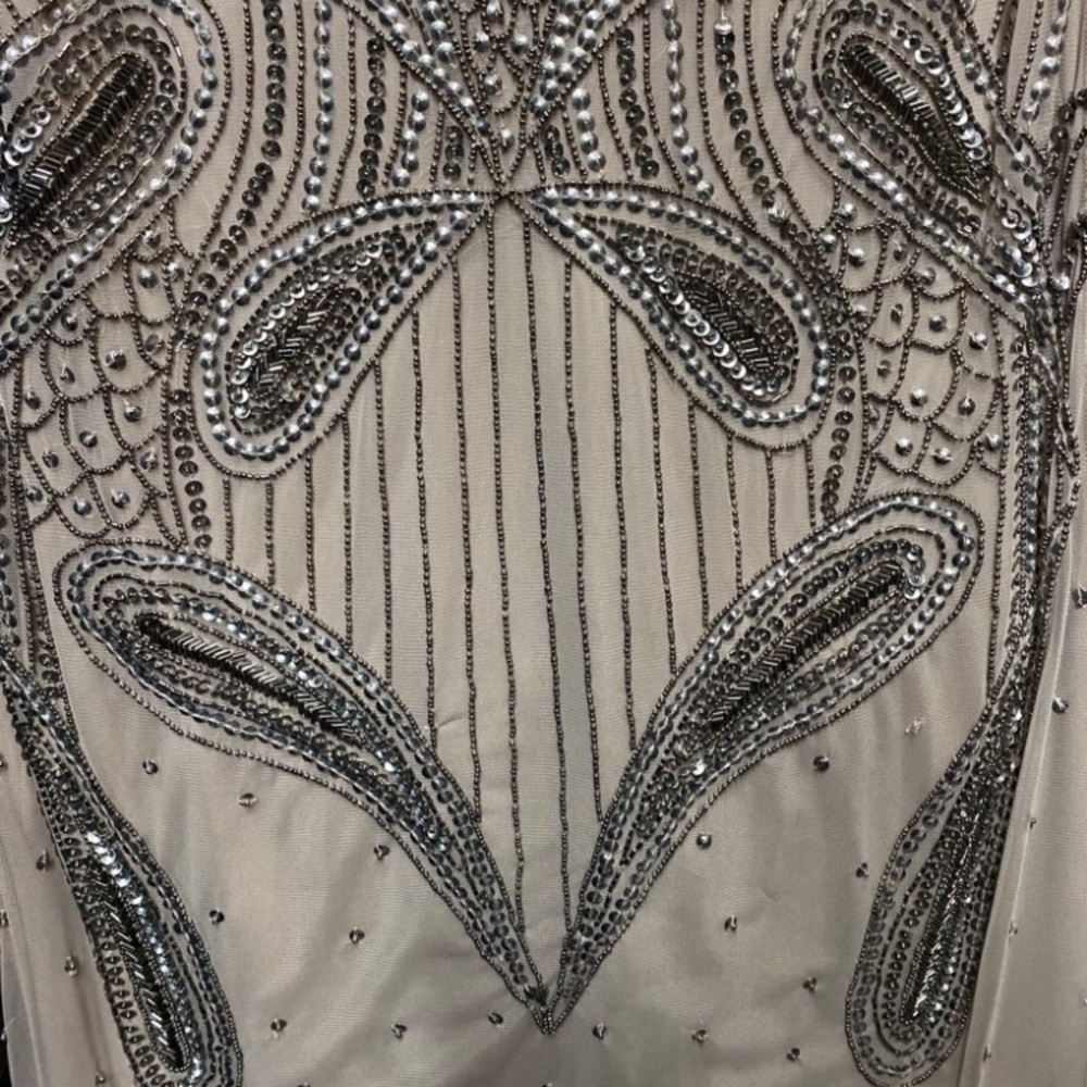 Aidan Mattox long beaded side slit dress - Picture 8 of 8